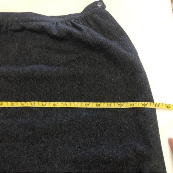 Vintage Pendleton Womens 100% Virgin Wool Dark Gray Pencil Skirt Size M - Picture 8 of 9